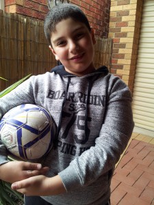 Lucas Di Guglielmo with Soccer Ball